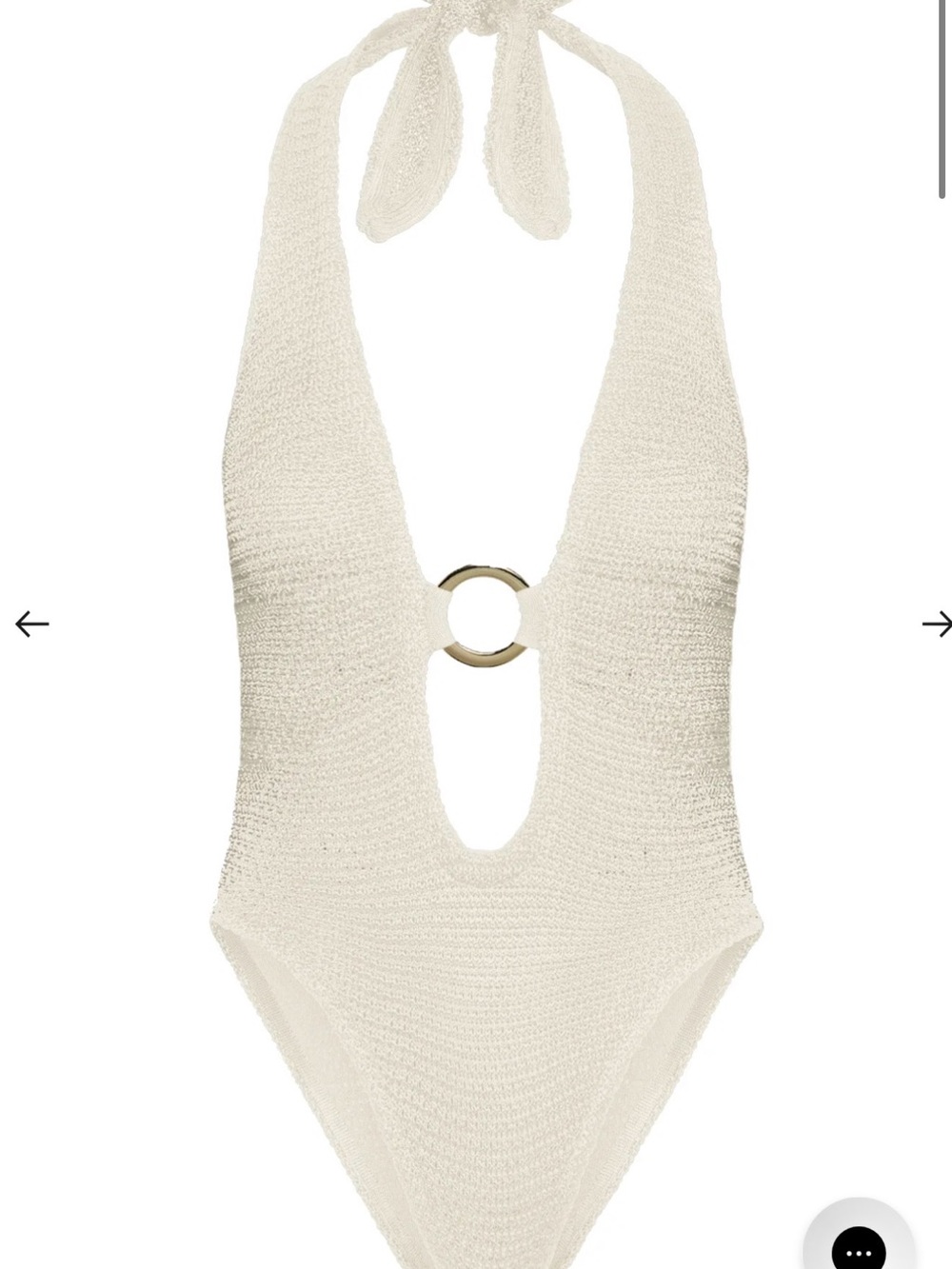 Montego One-Piece Swimsuit/Bodysuit in Ivory Size Small